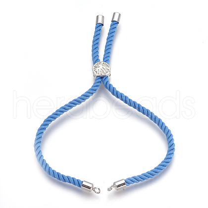 Cotton Cord Bracelet Making KK-F758-03E-P-1