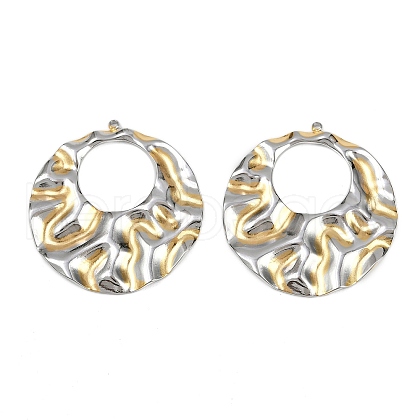 304 Stainless Steel Pendants STAS-L290-50GP-1