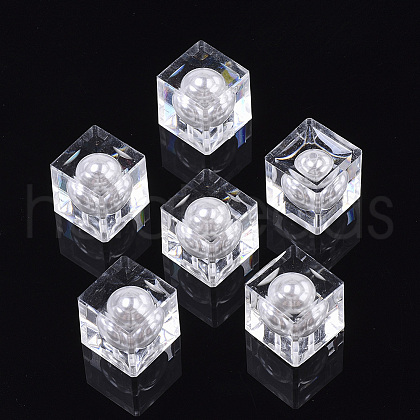 Transparent Acrylic Beads TACR-R146-015A-1