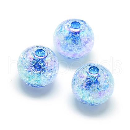 Crackle Style Acrylic Beads MACR-S825-16mm-F-1