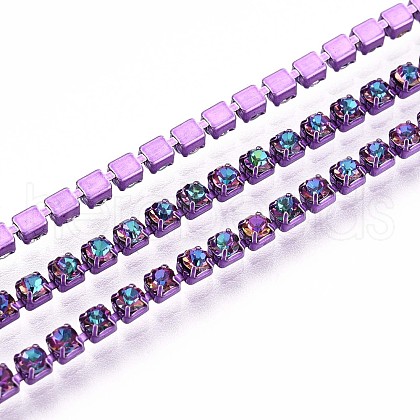 Iron Rhinestone Cup Chains CH-T006-05B-04-1