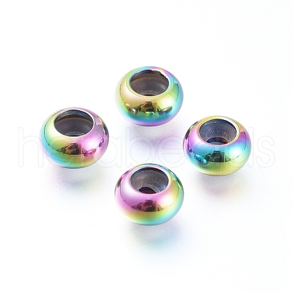 PVD Vacuum Plating 202 Stainless Steel Beads STAS-F148-6mm-07M-1