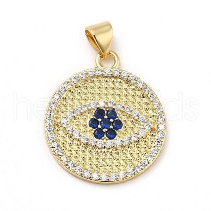 Brass Micro Pave Cubic Zirconia Pendants KK-H433-16G-1