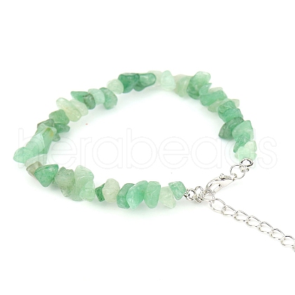 Natural Green Aventurine Bead Bracelets PW-WG11851-03-1