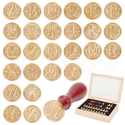 CRASPIRE Brass Wax Seal Stamp DIY-CP0002-70-1