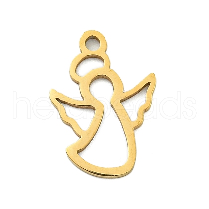 Ion Plating(IP) 201 Stainless Steel Pendants STAS-M015-06G-1