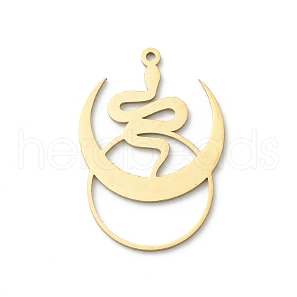 201 Stainless Steel Pendants STAS-I332-02G-1