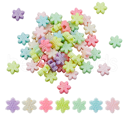 DICOSMETIC 200Pcs Opaque Acrylic Beads SACR-DC0001-15-1