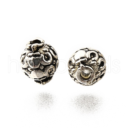 Tibetan Style Alloy Beads TIBE-L008-31AS-1