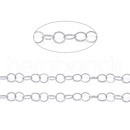 Tarnish Resistant 304 Stainless Steel Rolo Chains CHS-F011-05A-P-1