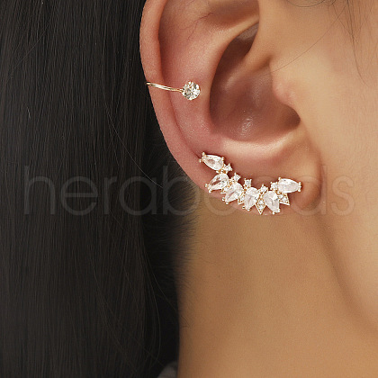 Brass Alloy Boneless Cuff Earrings FS-WG73965-05-1