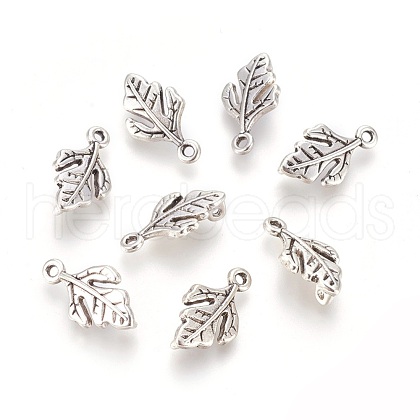 Alloy Leaf Pendants EA11920Y-1