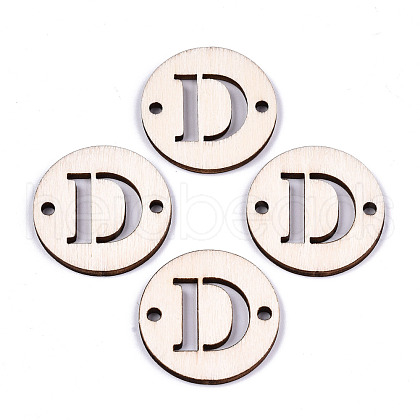 Unfinished Natural Poplar Wood Links Connectors WOOD-S045-140B-01D-1