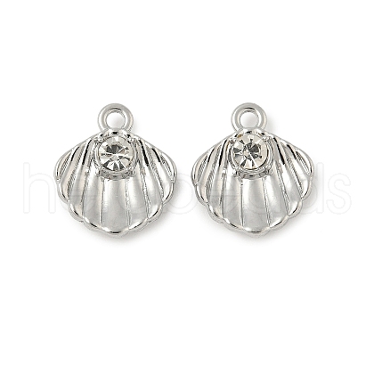 Alloy Rhinestone Pendants PALLOY-F316-02C-P-1