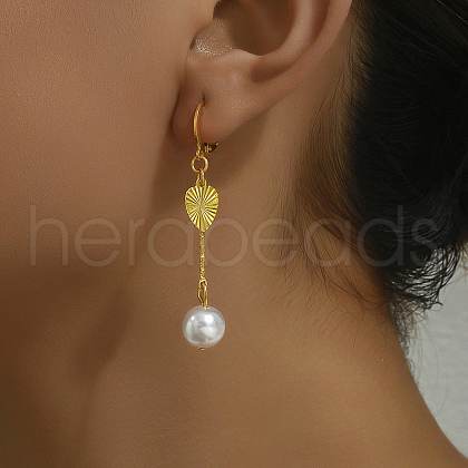 Fashionable Stainless Steel Round Tassel Hoop Earrings WT4683-1