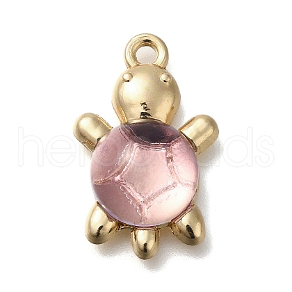Acrylic Alloy Pendants FIND-M041-03F-1