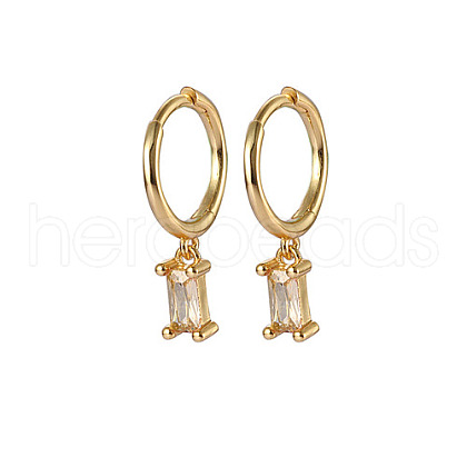 Real 18K Gold Plated 925 Sterling Silver Dangle Hoop Earrings for Women SY2365-1-1