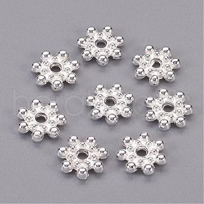 Tibetan Style Alloy Spacer Beads TIBEB-O004-04S-1