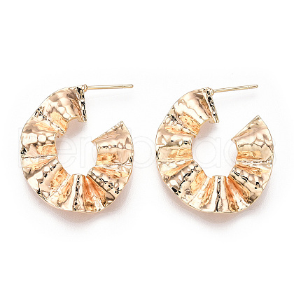 Brass Earring EJEW-P268-02G-1