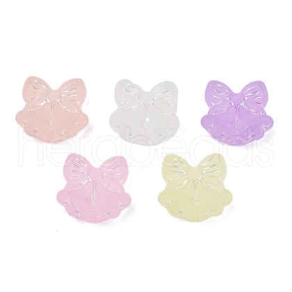 Frosted Transparent Acrylic Beads OACR-P029-18B-M-1