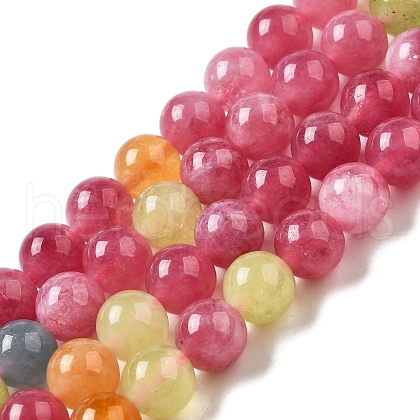 Dyed Natural Malaysia Jade Beads Strands X-G-G021-02B-16-1
