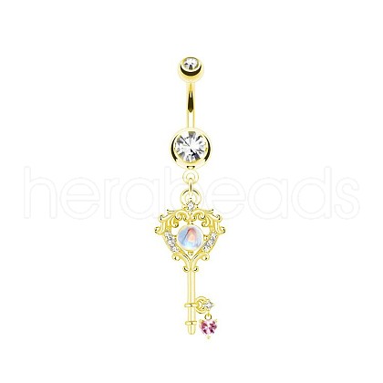 Brass Rhinestone Nipple Rings WG50E44-20-1