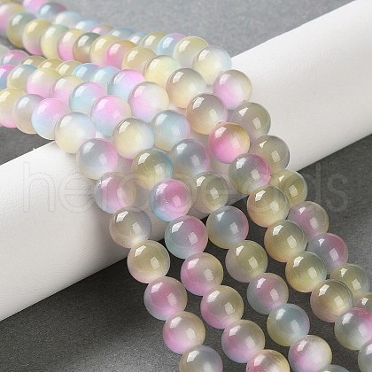 Cat Eye Beads Strands CE-P004-B-8mm-1