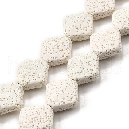 Dyed Natural Lava Rock Beads Strands G-A264-A03-01C-1