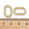 Rack Plated Brass Micro Pave Cubic Zirconia Clasps KK-Z039-06B-G-3