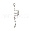 Brass with Cubic Zirconia Pendants KK-Q048-02P-1