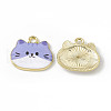 Painted Alloy Pendants PALLOY-P288-02G-01-1