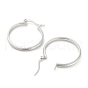 304 Stainless Steel Hoop Earrings EJEW-I290-06P-2