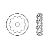 Preciosa® MAXIMA Crystal Multi-Stones Settings X-PRC-MA4-00030-G-2