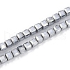 Electroplated Synthetic Non-magnetic Hematite Beads Strands G-H072-C01-02-1