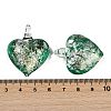 Lampwork Pendants FOIL-K003-02B-3