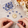SOFPLATE 30Pcs Natural Blue Spot Jasper European Beads G-SP0001-01A-05-3