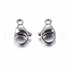 Tarnish Resistant 304 Stainless Steel Lobster Claw Clasps STAS-R050-13x8mm-2