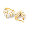 Rack Plating Brass Hoop Earrings EJEW-C102-40G-03-2