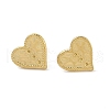 Ion Plating(IP) 304 Stainless Steel Stud Earrings Finding for Women EJEW-B050-15G-2