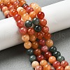Dyed Natural Malaysia Jade Beads Strands G-G021-02B-21-4