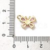 Brass Micro Pave Cubic Zirconia Charms KK-P301-03A-G-3
