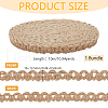 Braided Burlap Ribbon OCOR-WH0091-23C-2