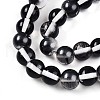 Baking Painted Transparent Glass Beads Strands DGLA-N011-10mm-10-3