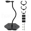 Plastic Minifigures Display Stands with Adjustable Snake Bone Bracket ODIS-WH0070-75A-1