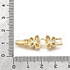 Brass Micro Pave Clear Cubic Zirconia Fold Over Clasps KK-R222-07G-3