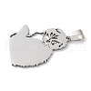 201 Stainless Steel Pendants STAS-S157-18P-2