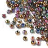 Electroplated Glass Beads GLAA-Q120-02A-1