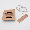 Kraft Paper Cookie Box CON-WH0076-60-2