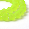 Transparent Glass Bead Strands GLAA-S031-8mm-30-5