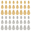   48Pcs 6 Styles Brass Hollow Spacer Beads KK-PH0006-25-1